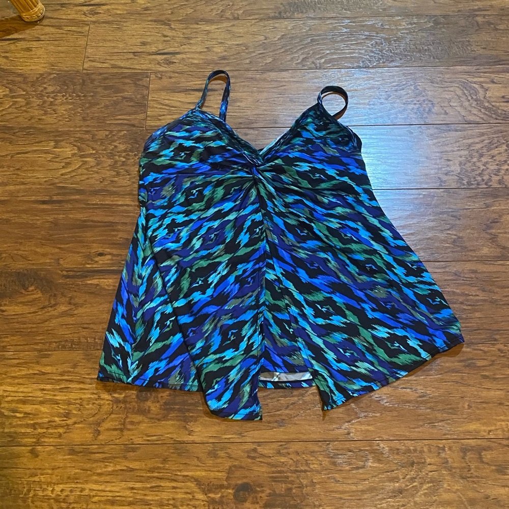 Miraclesuit blue Tankie top